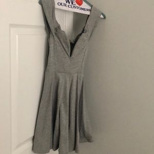 Gray skater dress